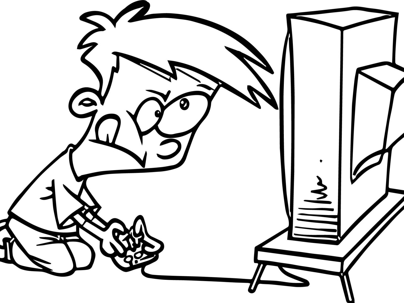 1600x1200 Any Child Girl Use The Computer Coloring Page Pages For Kids