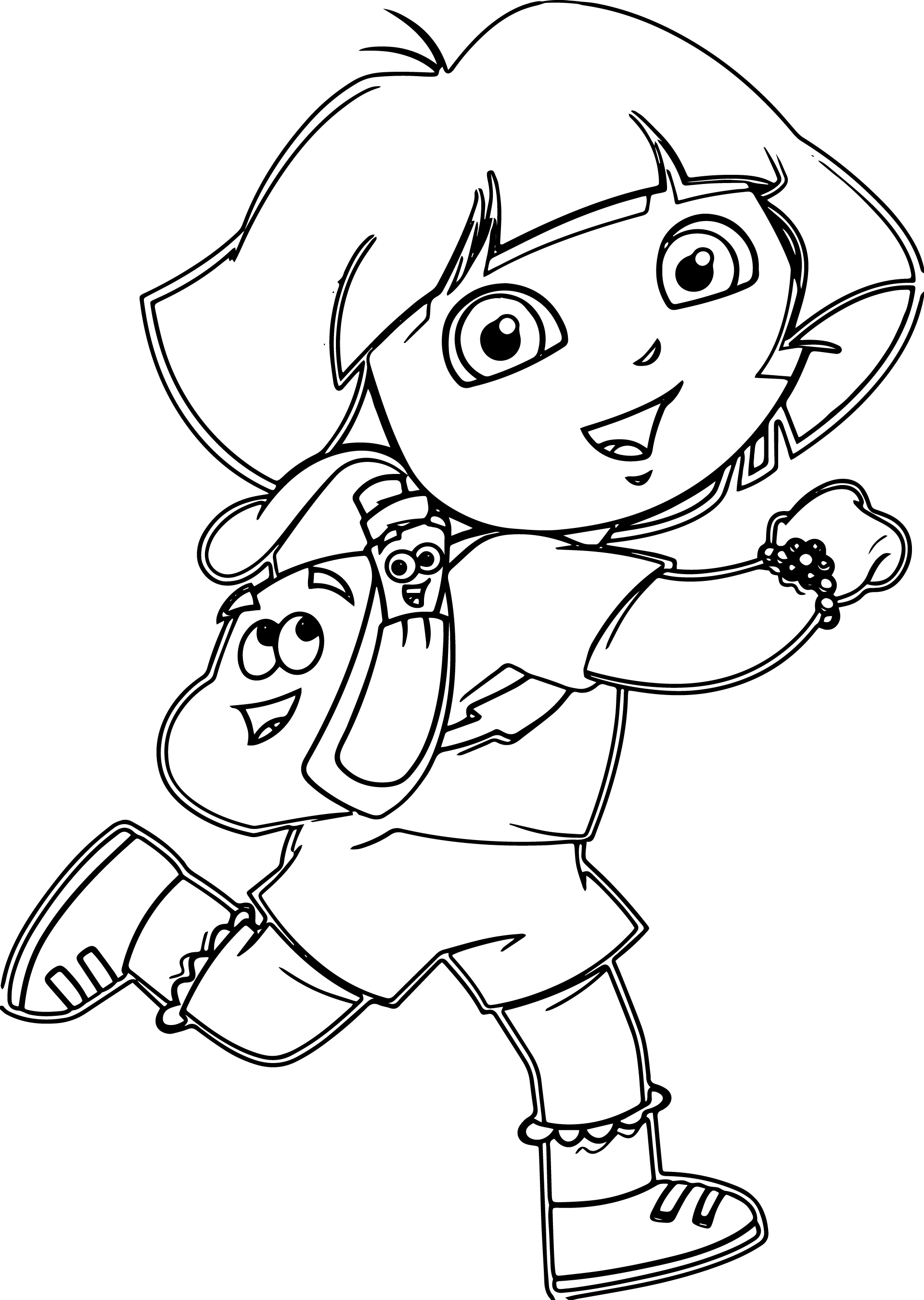 1920x2699 Nice Dora Cartoon Coloring Pages Wecoloringpage