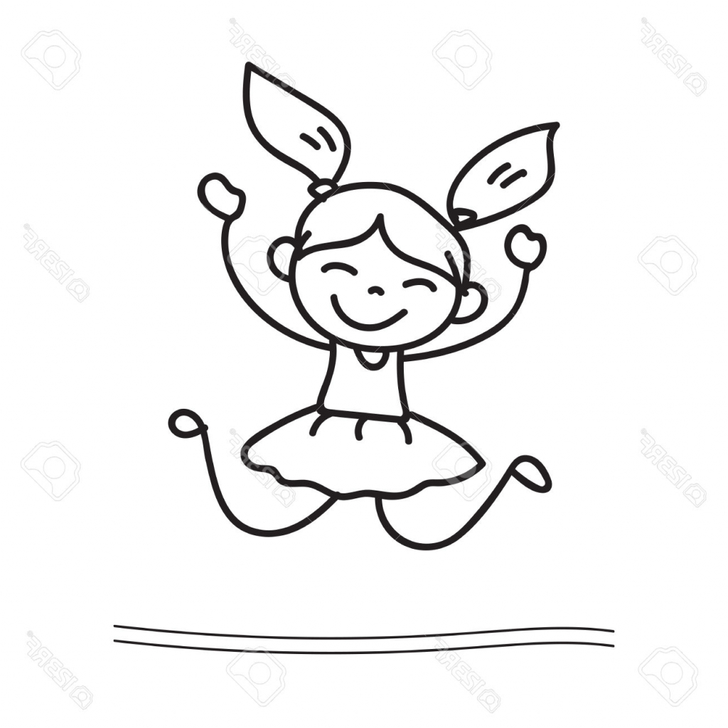 1024x1024 Simple Girl Cartoon Drawings Cartoon Drawing Of A Girl Showing