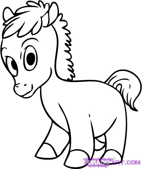 479x569 Cute Cartoon Horses How To Draw A Cartoon Horse Step 6 More