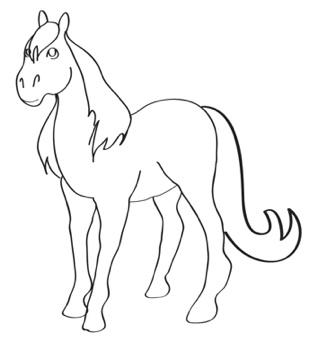 309x342 How To Draw Horses