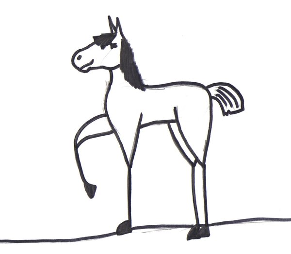 600x522 Skinny Cartoon Horse By Lady Jenir