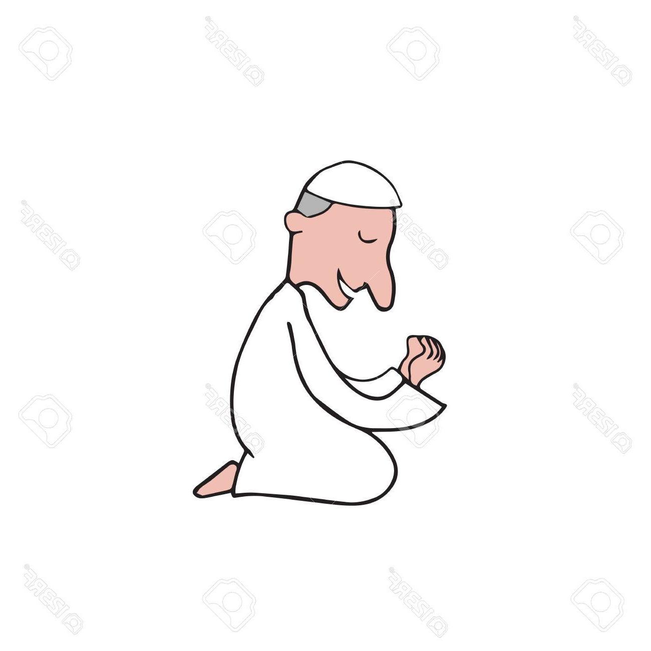 1300x1300 Best Hd Muslim Praying Ramadan Cartoon Drawing Library