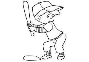 300x210 Colorings Sports Drawing