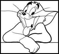 200x186 How To Draw Tom And Jerry Cartoon Characters Drawing Tutorials