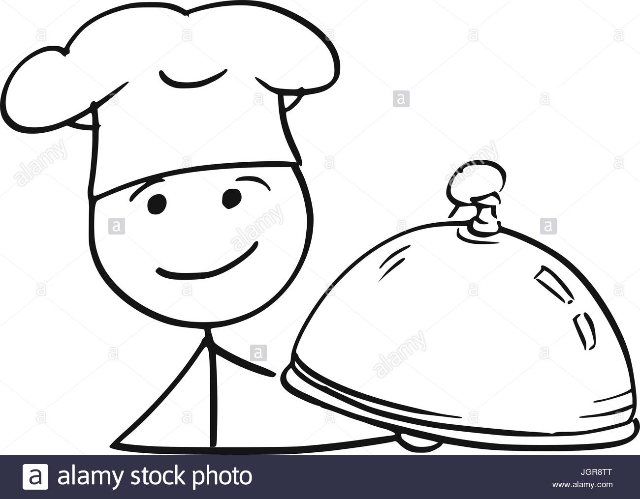 1300x1015 Cartoon Vector Stick Man Stickman Drawing Of Male Cook Chef