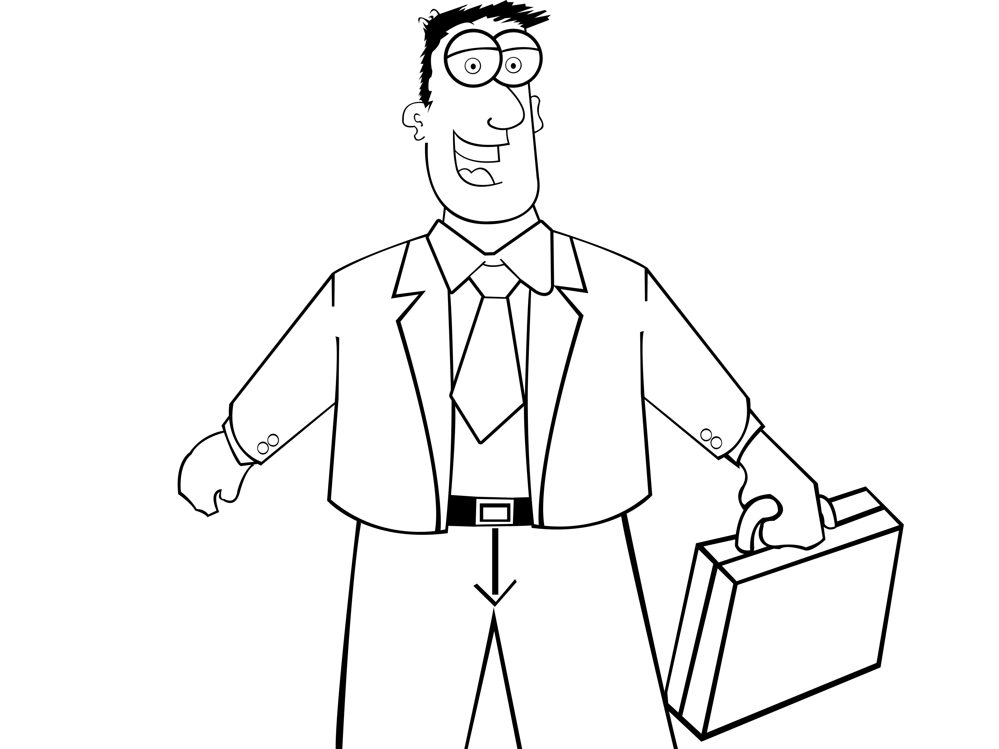 3200x2400 Drawing Cartoon Man