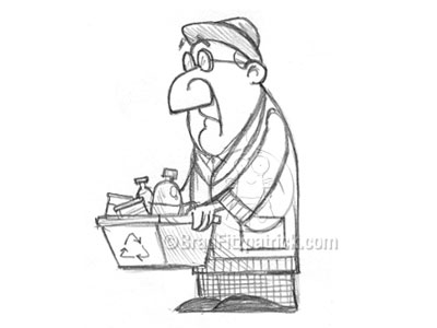 400x300 Recycled Old Man Drawing