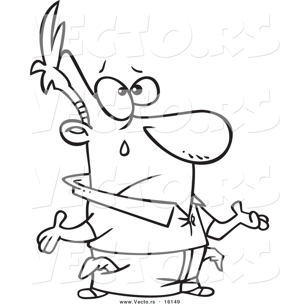 1024x1044 Vector Of A Cartoon Broke Man Crying With Turned Out Pockets