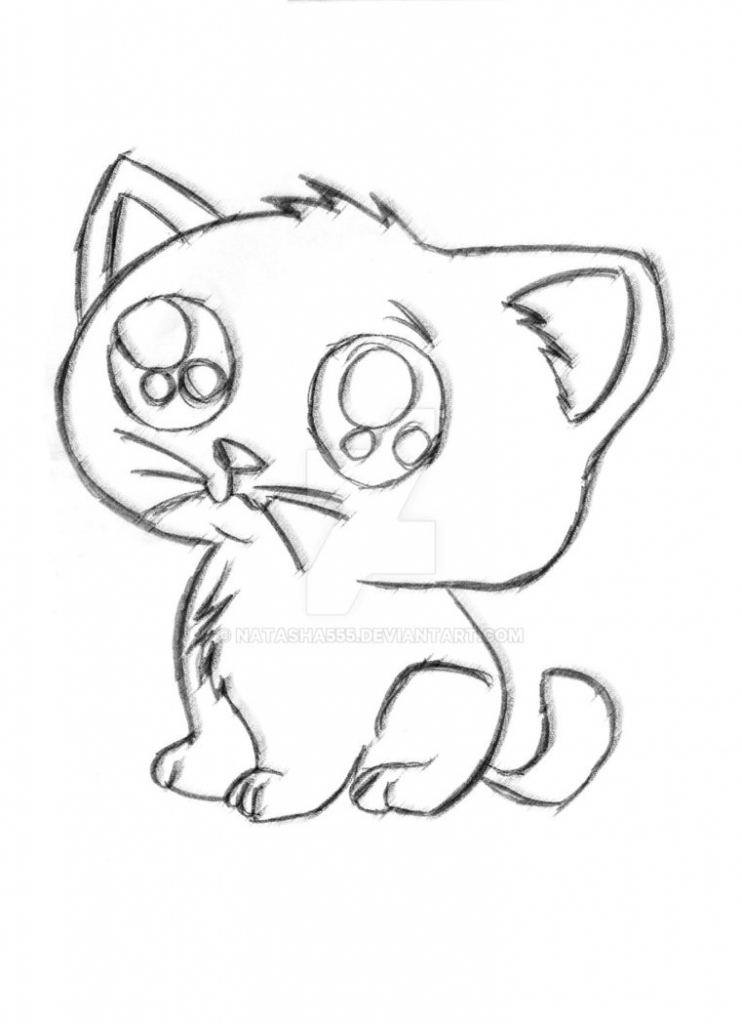 742x1024 Drawing A Cartoon Cat Drawings Of Cartoon Cats Clipart Best