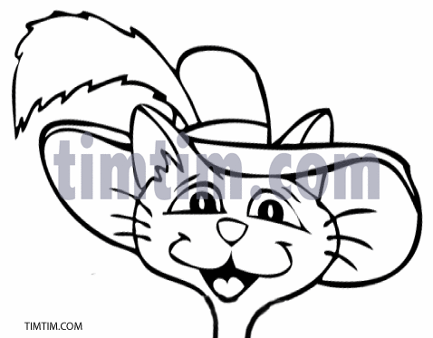478x373 Free Drawing Of Cat In The Hat Bw From The Category Pets