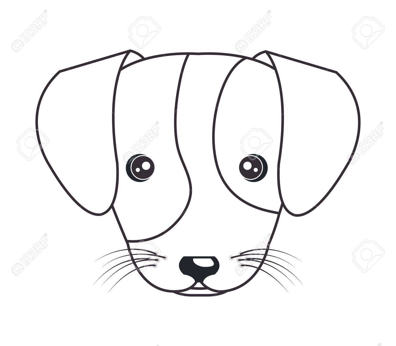 1300x1136 Cartoon Cute Puppy Hand Draw Vector Illustration Eps 10 Royalty