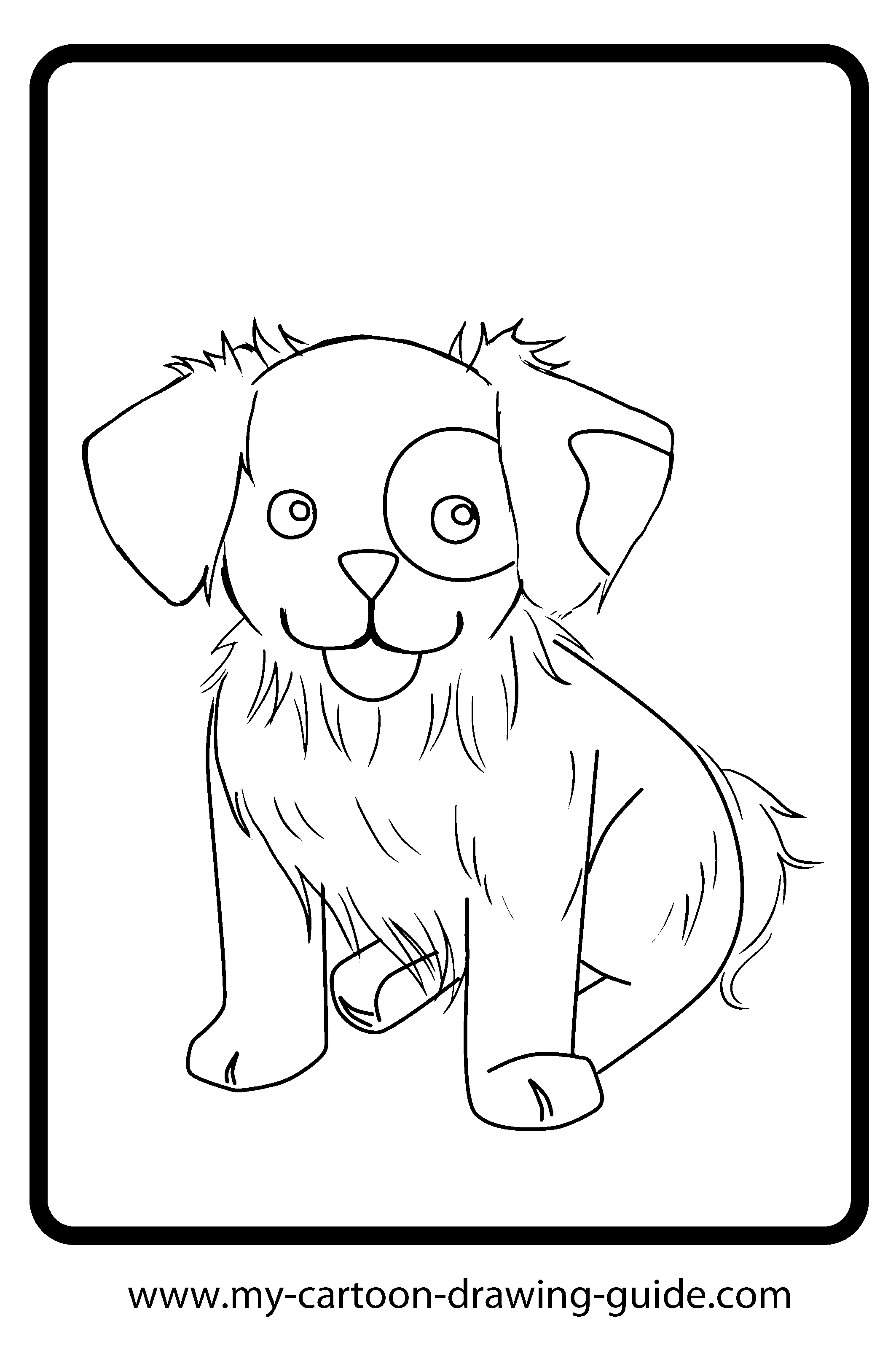 2126x3189 Cartoon Puppy Coloring Pages