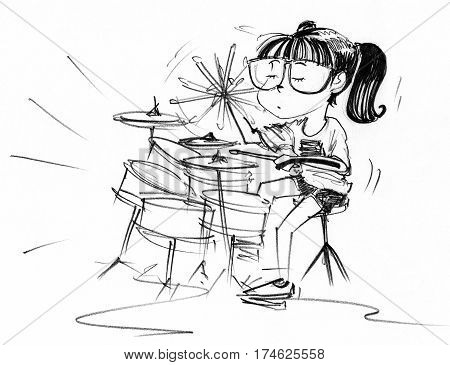 450x365 Cartoon Charcter Design Girl Acting Image Amp Photo Bigstock