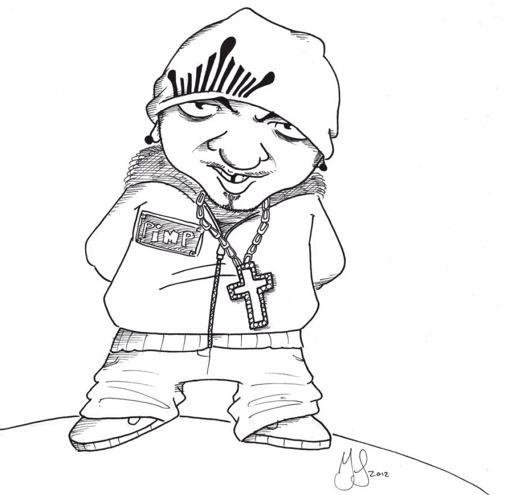 1024x1002 Gangster Cartoon Drawings Gangster Girl Cartoon Clipartsco