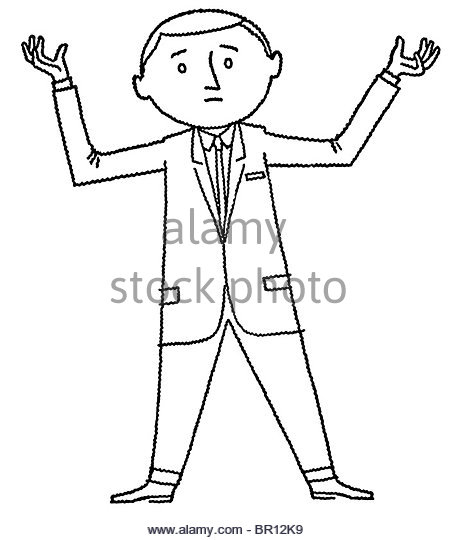 456x540 Cartoon Style Drawing Confused Man Stock Photos Amp Cartoon Style