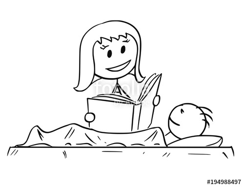 500x383 Cartoon Stick Man Drawing Conceptual Illustration Of Mother Or Mom