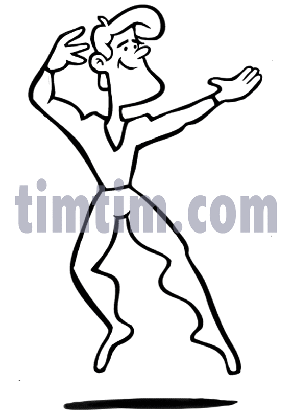 572x812 Free Drawing Of Ballet Man Bw From The Category Dance