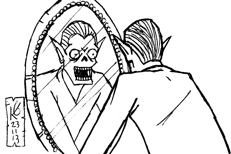 800x533 Looking In Mirror Drawing