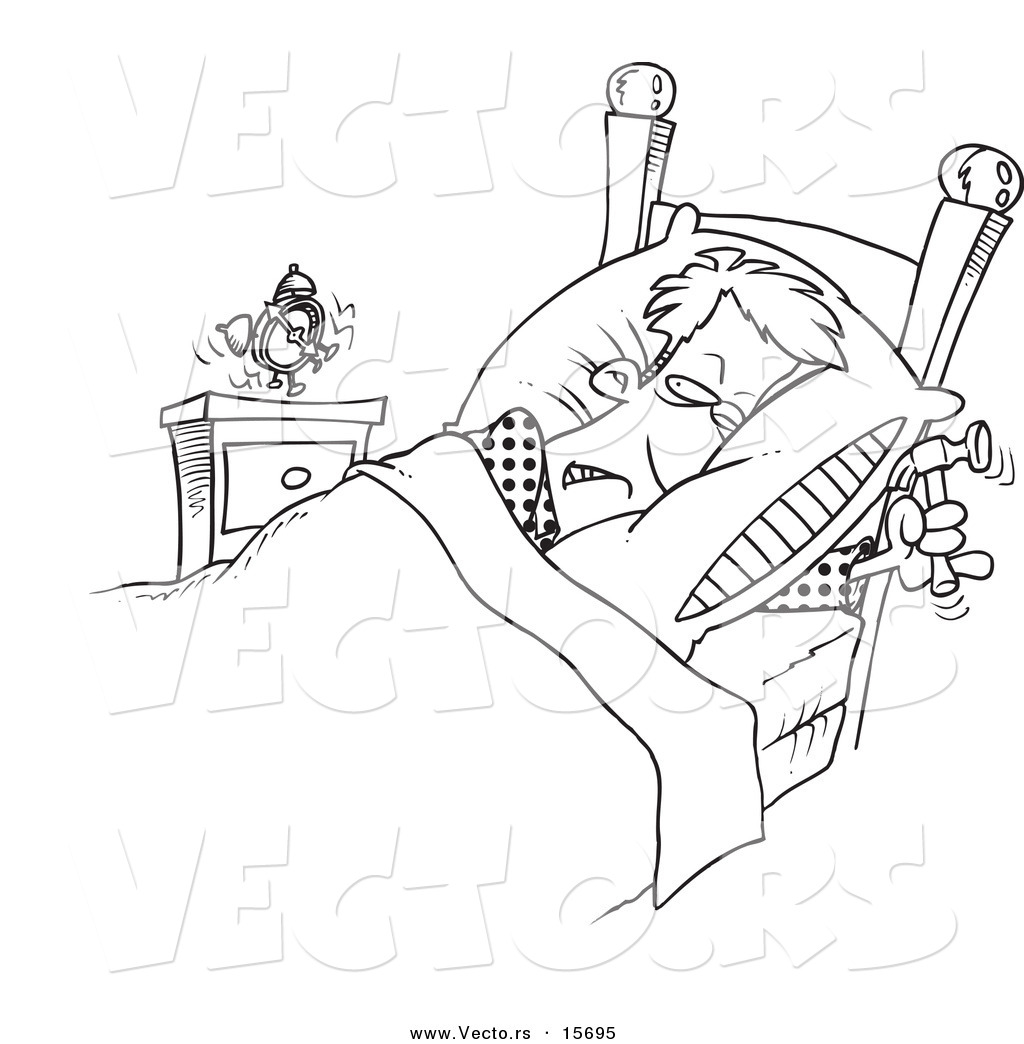 1024x1044 Cartoons Coloring Hammer Cartoon Person Sleeping In Bed Page