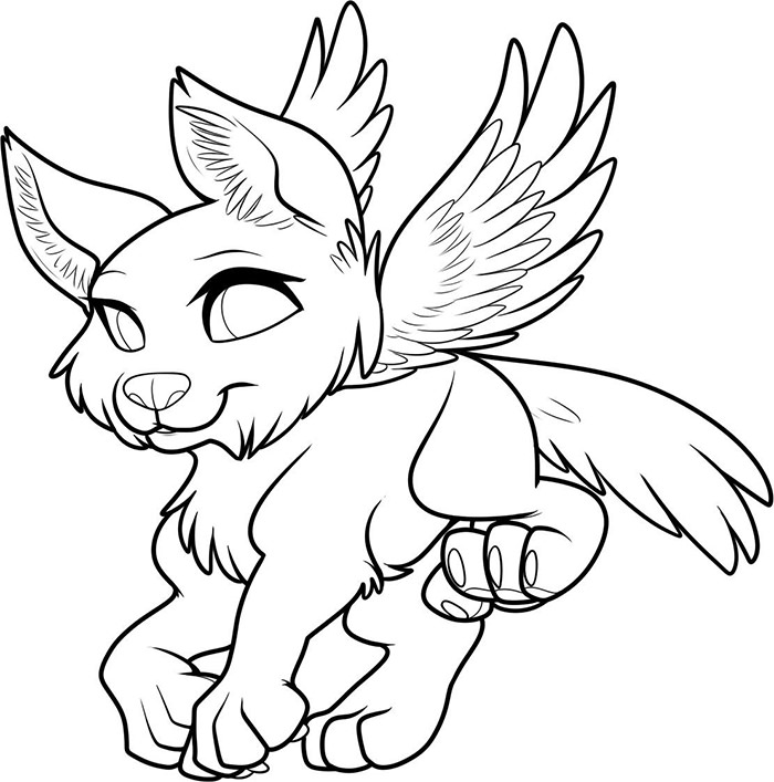 700x707 Wolf Template