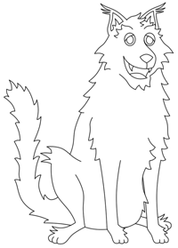 200x279 Cartoon Wolf Step By Step Drawing Lesson