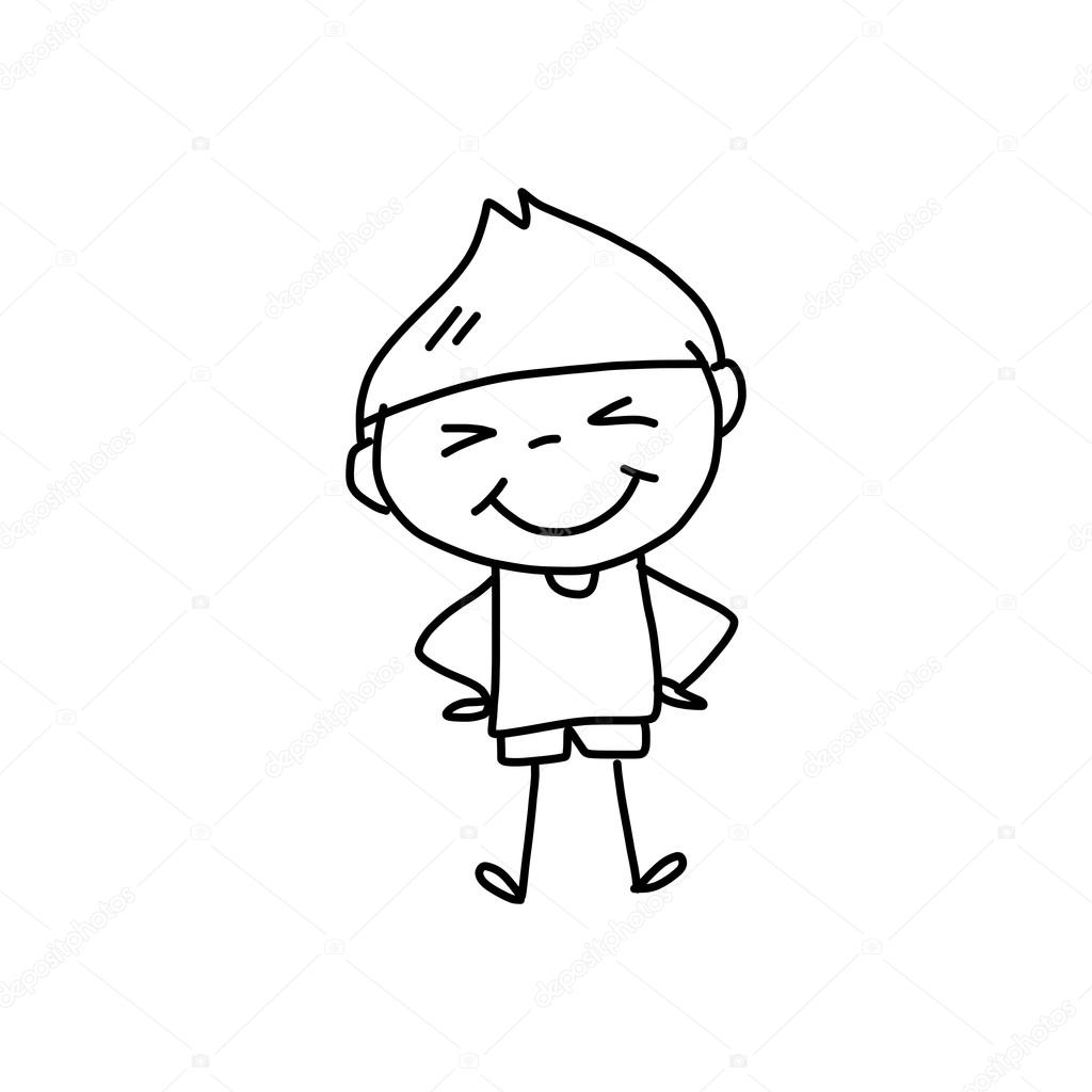 1024x1024 Drawn Boy Cartoon