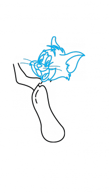215x382 How To Draw Tom, Tom And Jerry, Cartoons, Easy Step By Step
