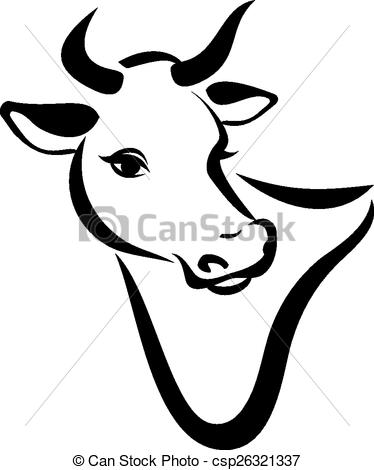374x470 Drawn Cow Simple