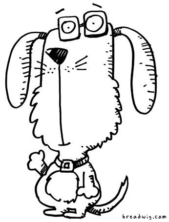 Cartoon Drawing Of Dog