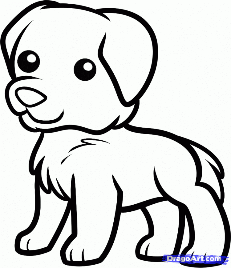 750x871 Drawing Easy Realistic Dog Drawings Together With Easy Dog