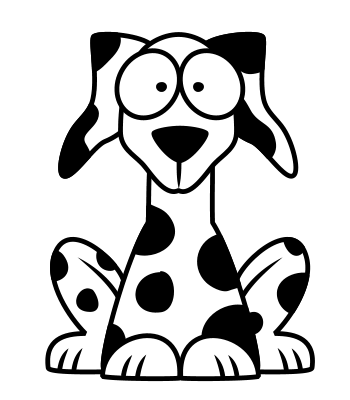350x400 Drawing A Cartoon Dalmatian