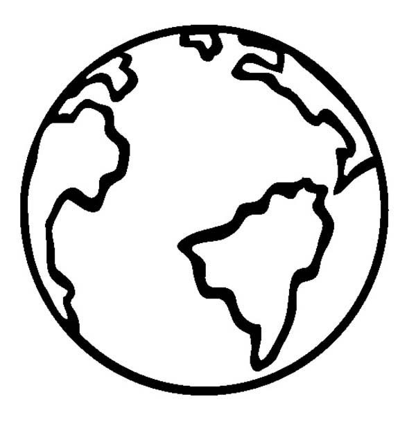 600x612 Download Coloring Page Of Earth