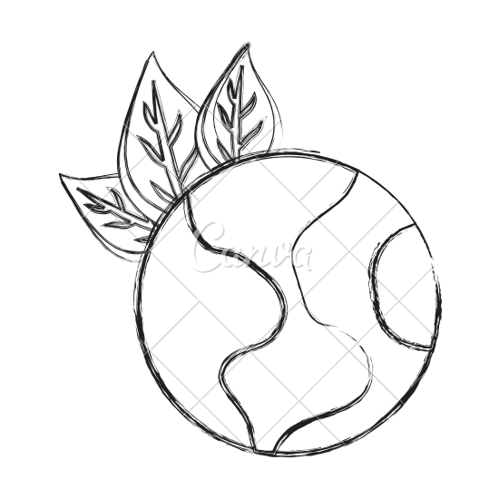 550x550 Eco Earth World Cartoon