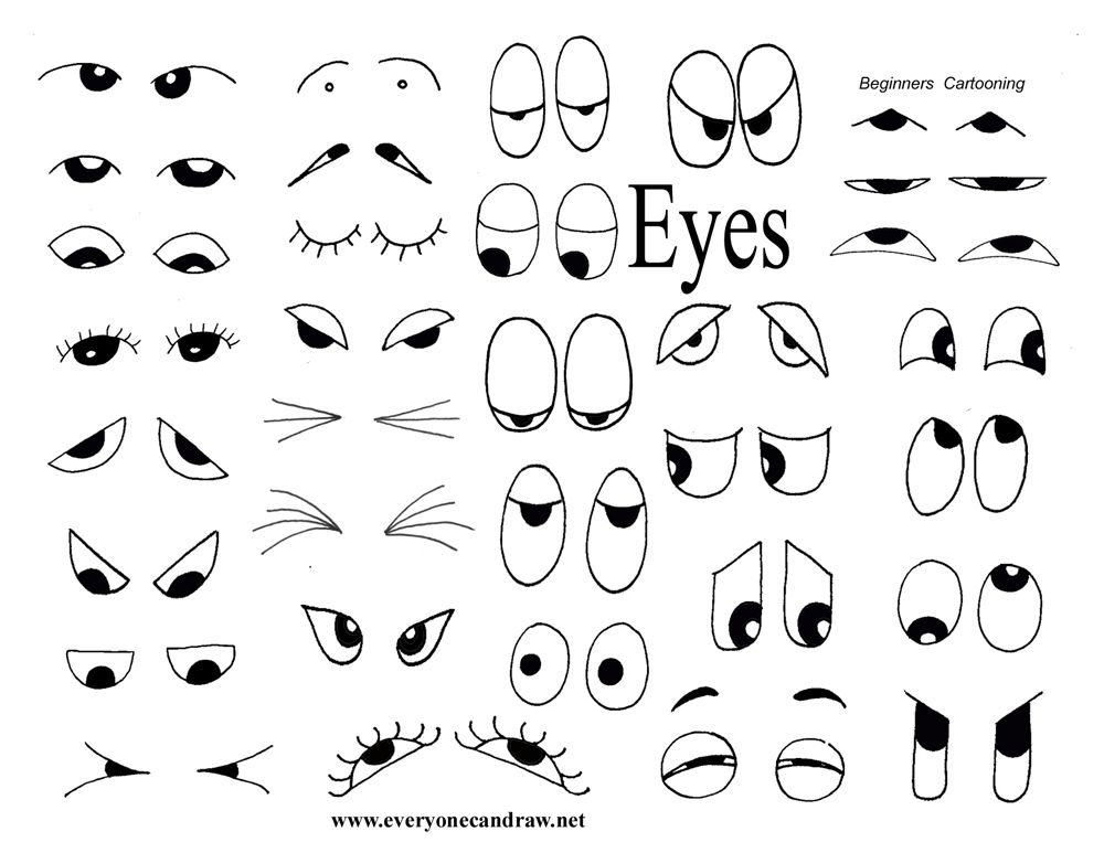 1000x773 Drawing Helps For Eyes, Mouths, Faces, And More Party
