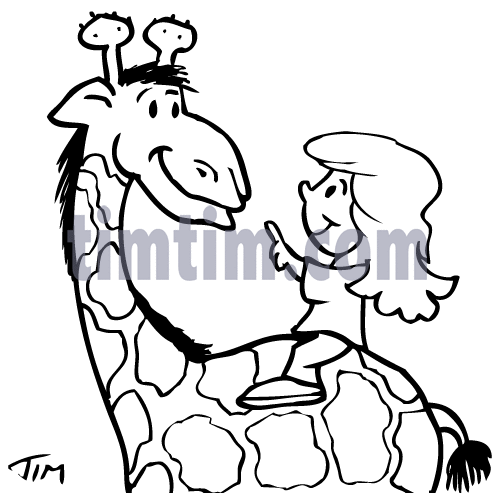 494x493 Free Drawing Of Giraffe Girl Bw From The Category Wild Animals