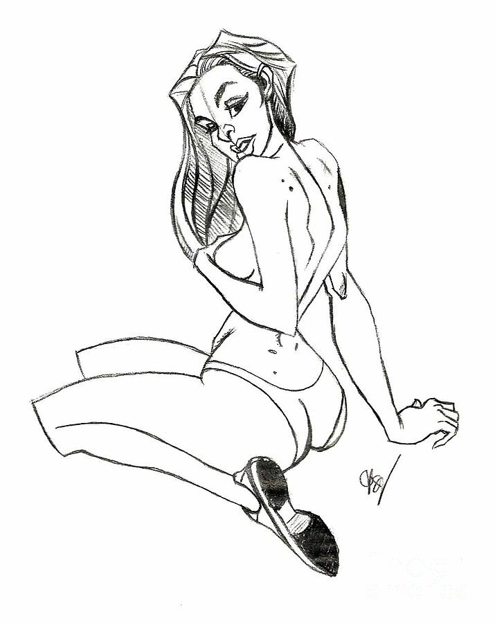 715x900 Girl Drawing By Suman Ghosh