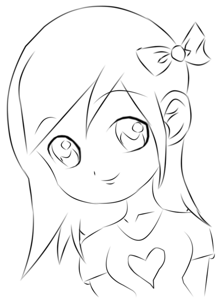 764x1046 How To Draw A Girl Clipart