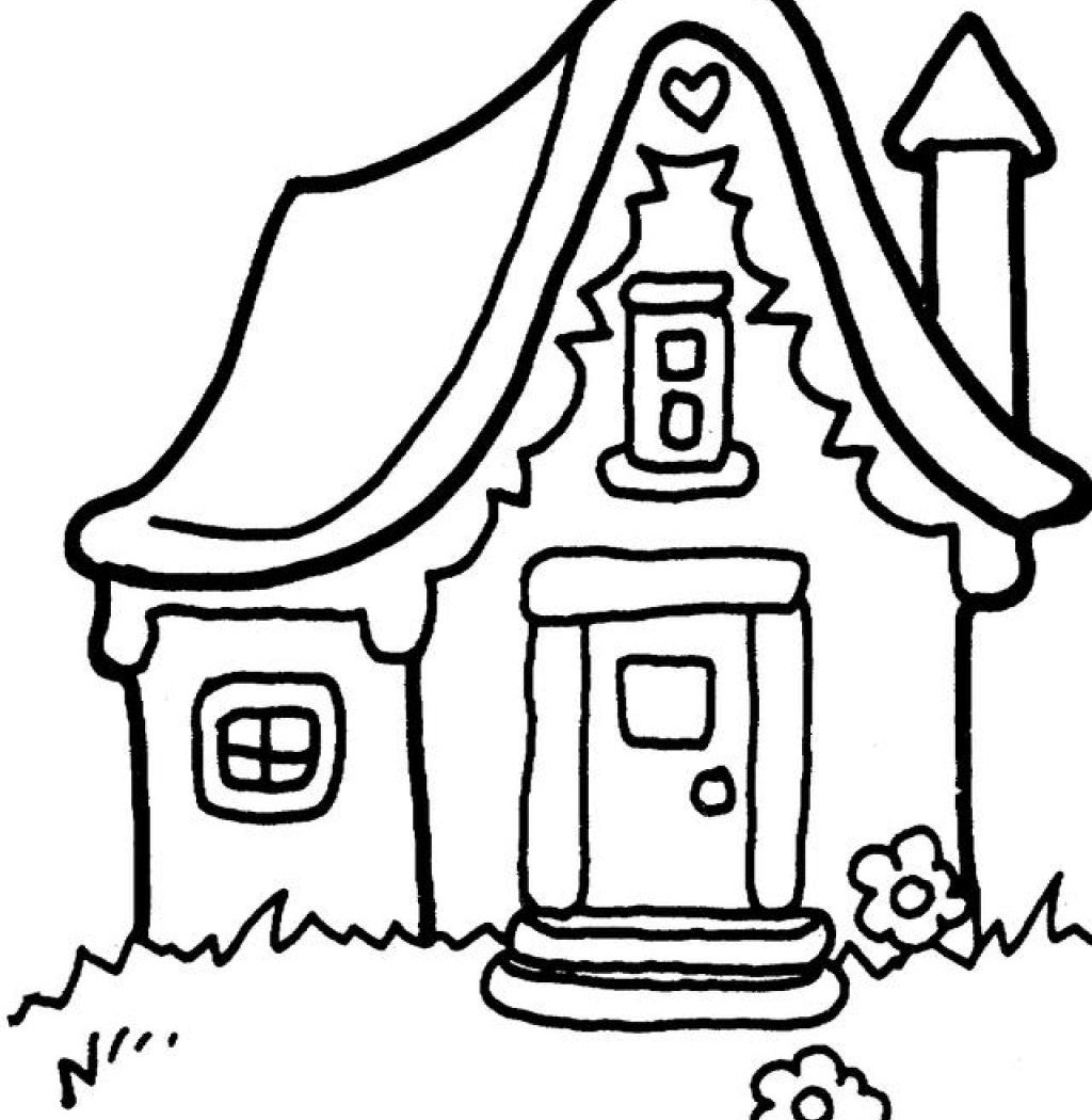 1024x1050 Hello Kitty House Coloring Pages Free Drawing Printable Adult