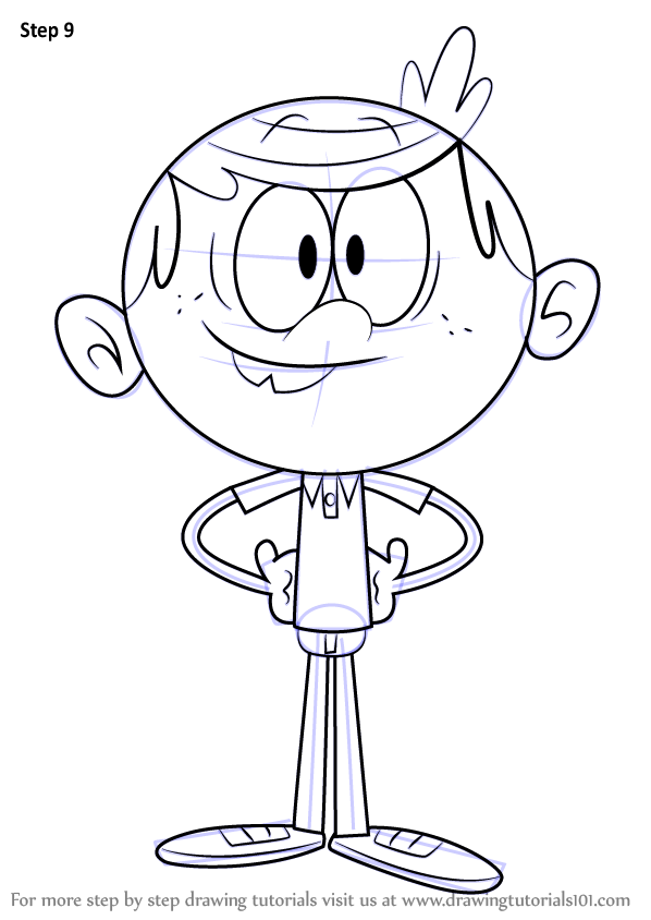 598x844 Learn How To Draw Lincoln Loud From The Loud House (The Loud House