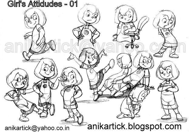 624x435 Chennai Animation Artist Anikartick Sketches Character Designs