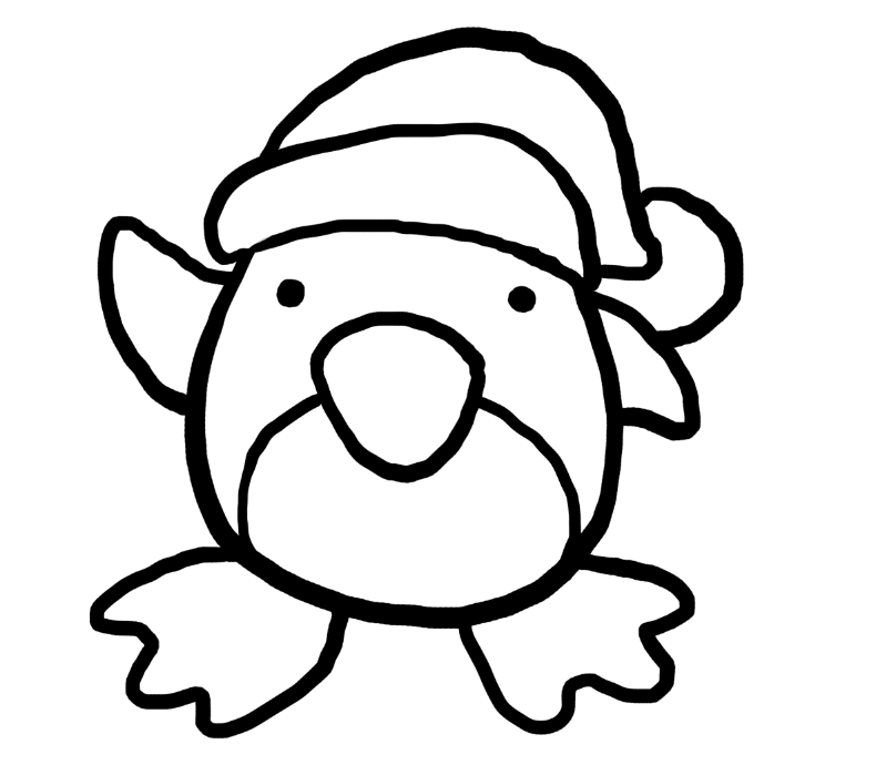 790x690 Drawn Penguin Cute Holiday