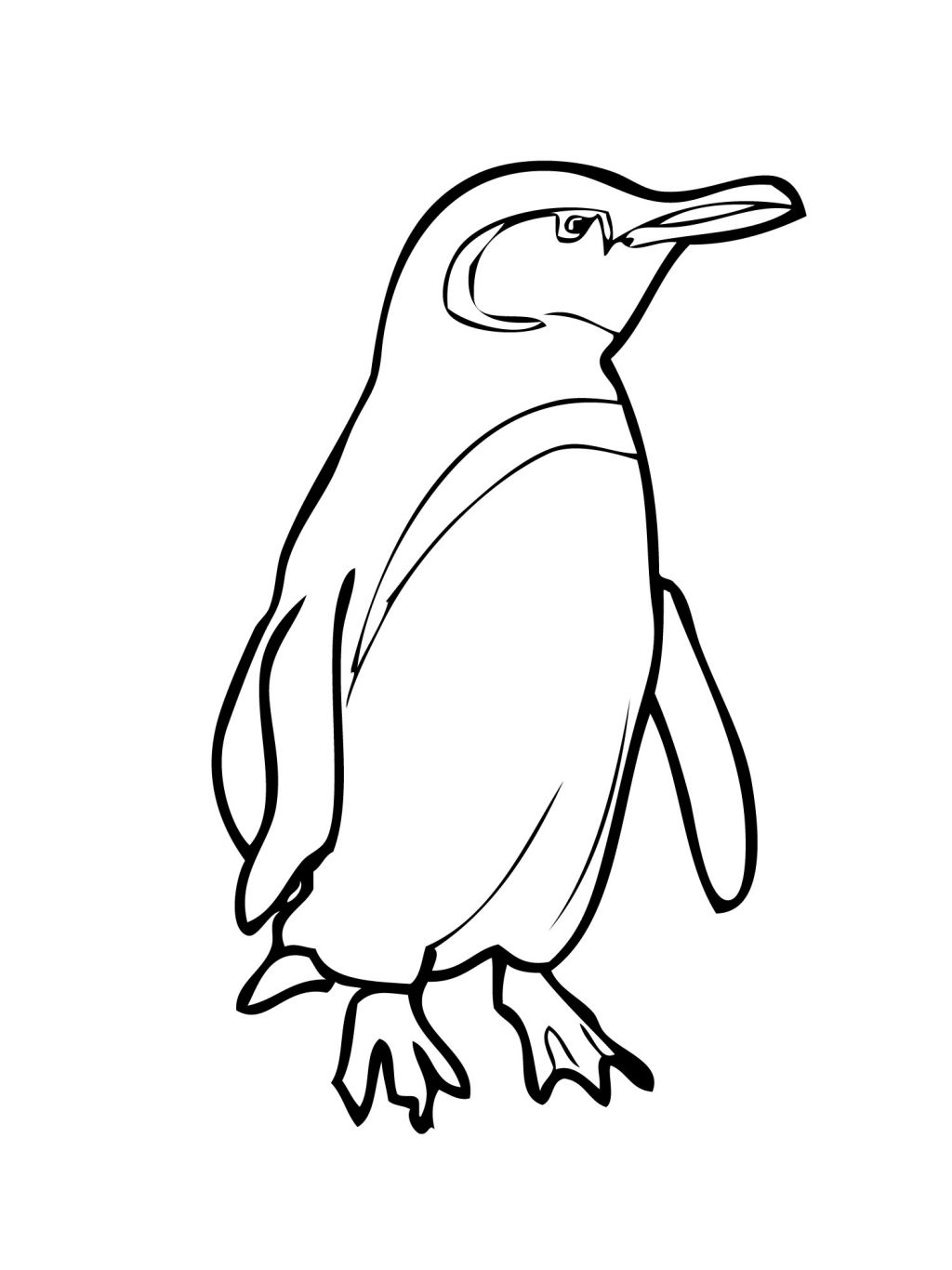 1024x1366 Cartoon Penguin Coloring Pages