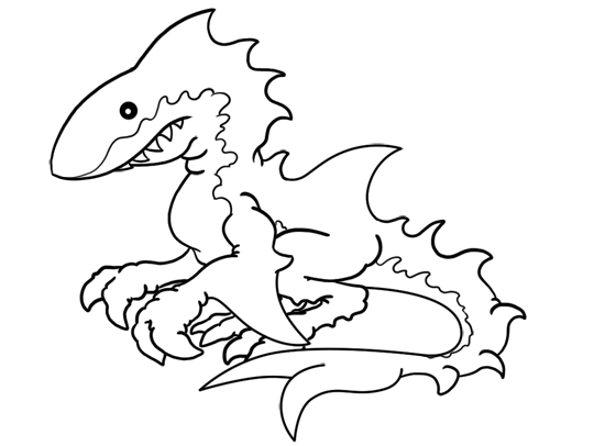 540x406 How To Draw A Great White Shark Dragon