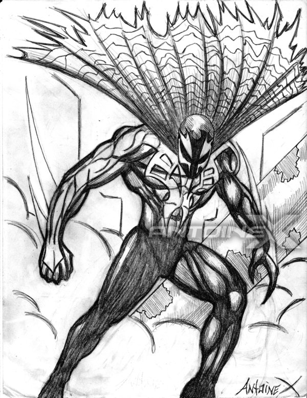 600x778 Spiderman 2099 Sketch By Antoine X