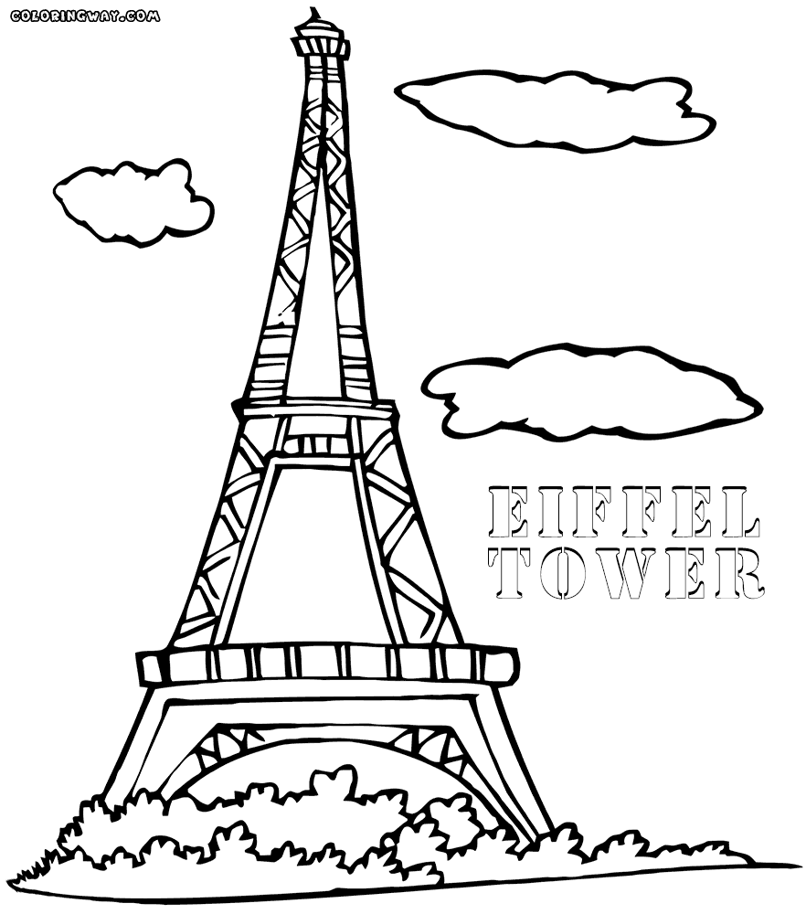 882x1000 Eiffel Tower Coloring Pages Coloring Pages To Download And Print