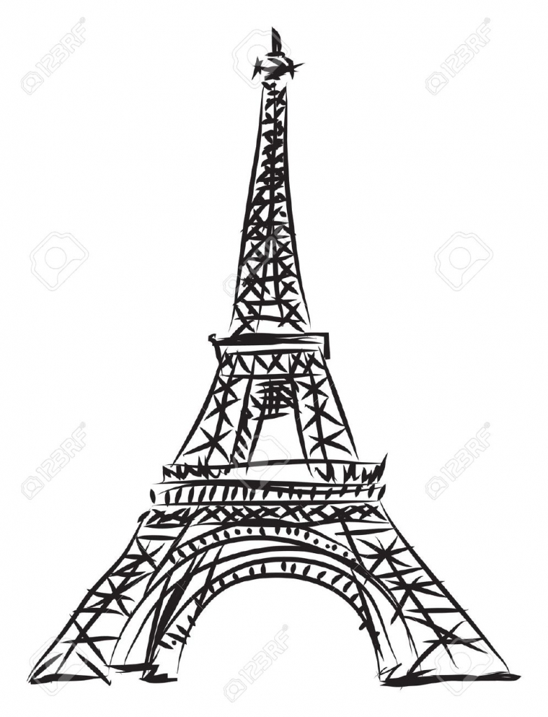 783x1024 Line Drawing Of Eiffel Tower Best Photos Of Eiffel Tower Line