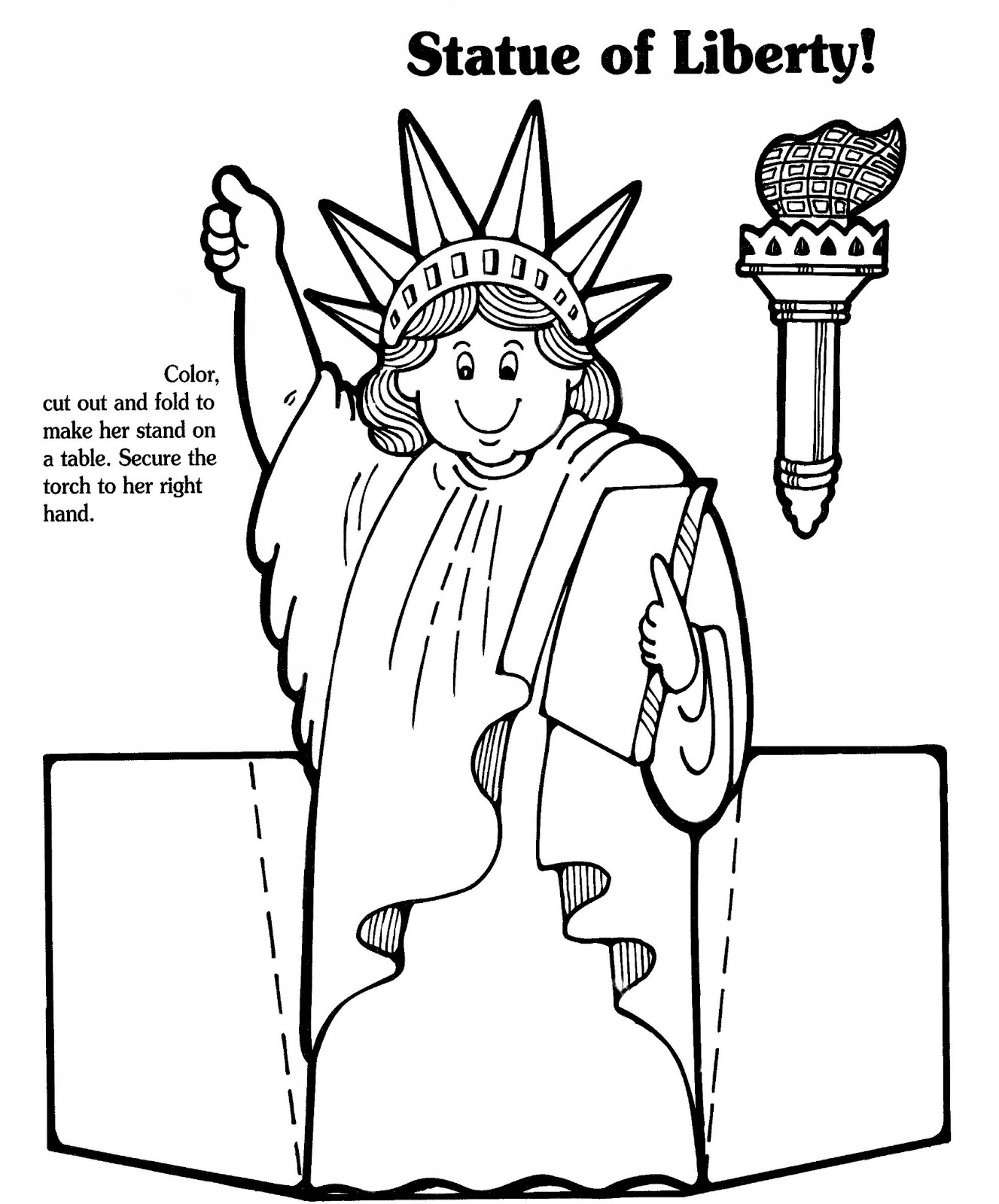 1327x1600 Lady Liberty Paper Doll