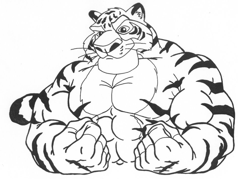 960x723 Cartoon Tiger Picture