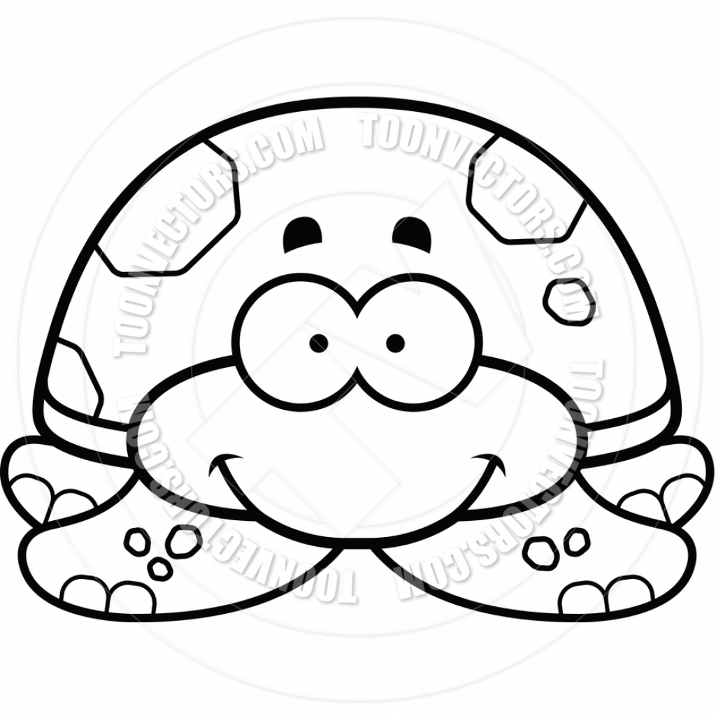 1024x1024 Cartoon Turtle Drawings Cartoon Little Sea Turtle Smiling Black